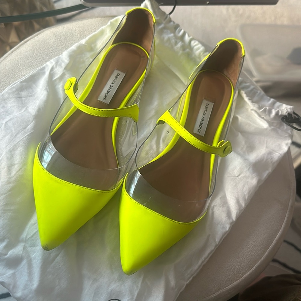 Tabitha Simmons Hermione PVC paneled Mary Jane flats